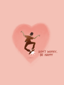 Ansichtkaart Don't worry... be happy