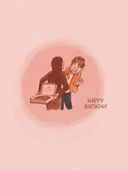 Ansichtkaart Happy Birthday
