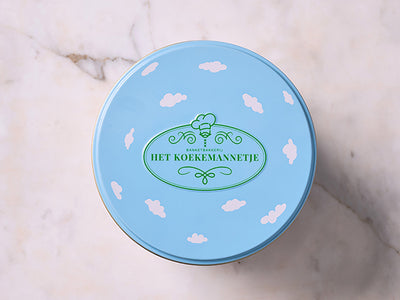 Limited edition cookie tin with 5 cookies